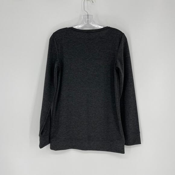 Maurices Cutout Soft Gray Sweatshirt Size Small - Picture 3 of 6